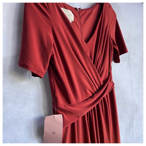 BHLDN Chelle Burnt Orange Dress 6 - Picture 6 of 9